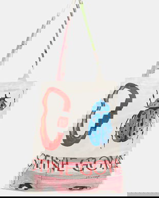 Stine Goya geantă de bumbac 0 culoarea alb, SG-AW25-A016-2285