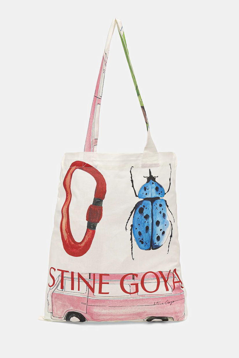 Stine Goya geantă de bumbac 0 culoarea alb, SG-AW25-A016-2285
