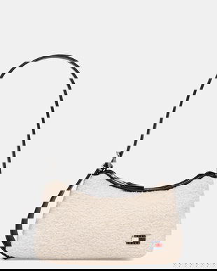 Tommy Jeans poșetă culoarea bej, AW0AW18011