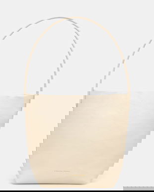 Liviana Conti poșetă de piele culoarea bej, A5WA62