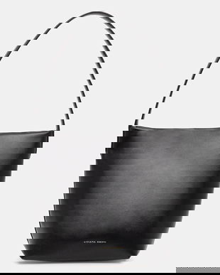 Liviana Conti poșetă de piele culoarea negru, A5WA62