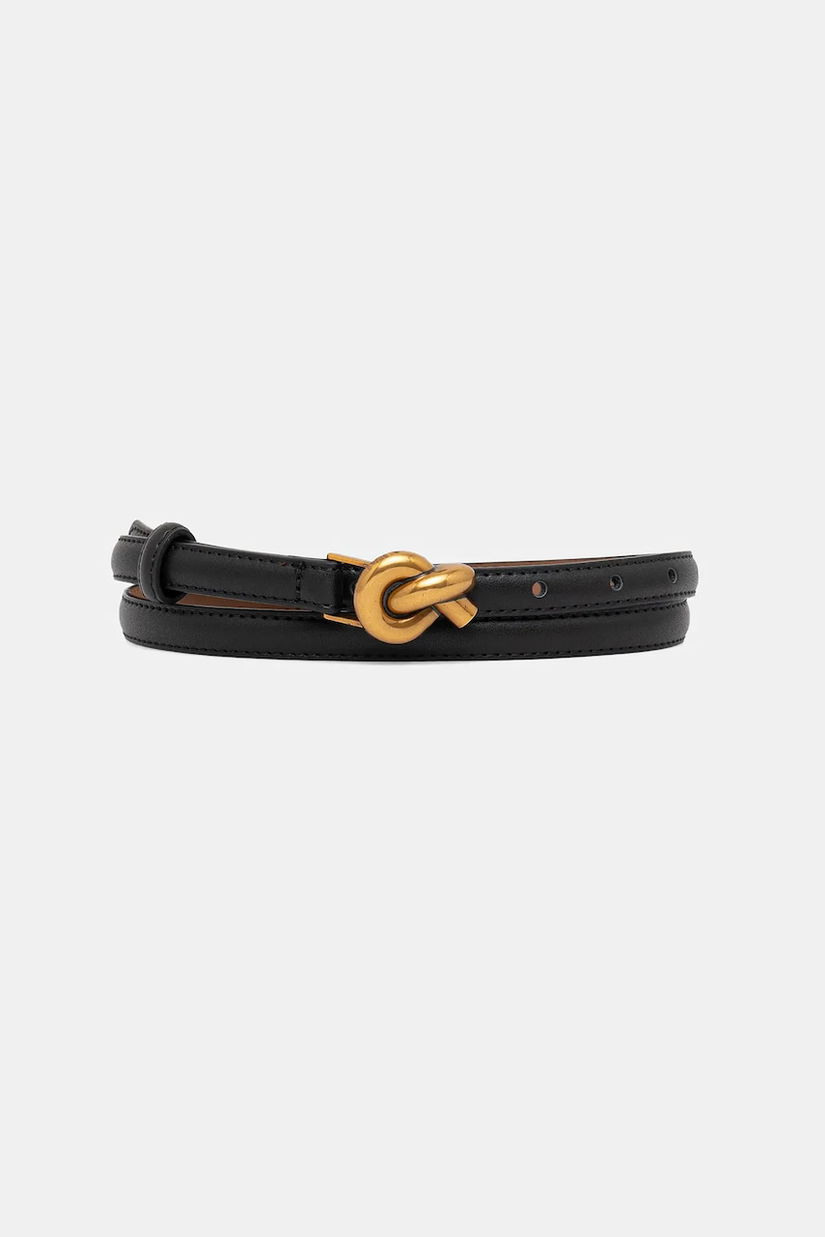 Answear.LAB curea de piele culoarea negru