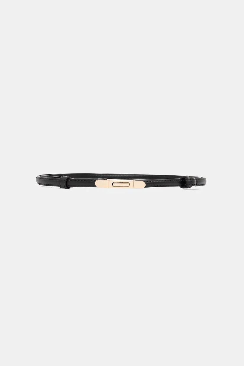 Answear.LAB curea de piele culoarea negru