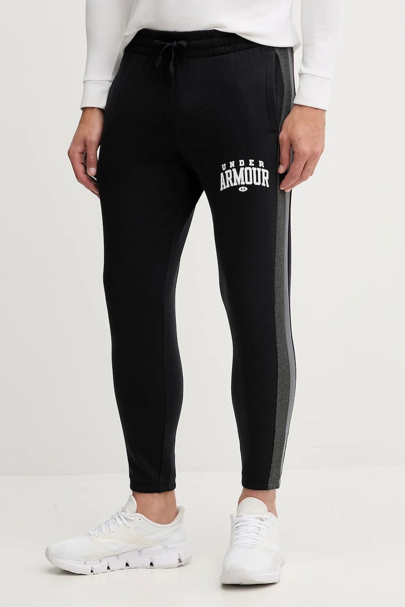 Under Armour pantaloni de trening Rival culoarea negru, cu imprimeu, 6003954