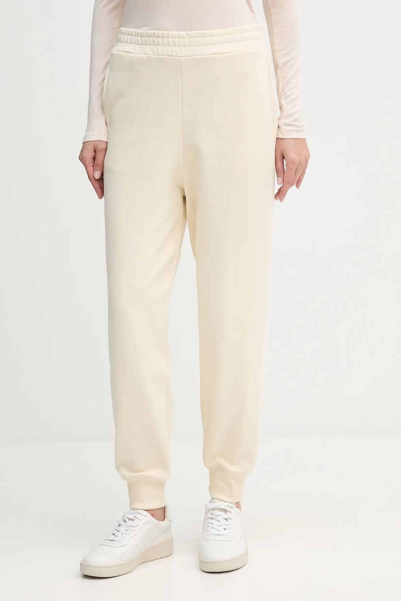 United Colors of Benetton pantaloni de trening din bumbac culoarea bleumarin, uni, 3UNIDF01A