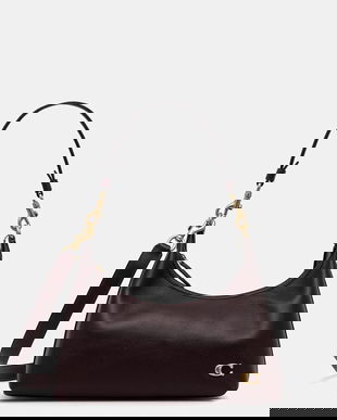 Coach poșetă de piele Juliet culoarea bej, CR981