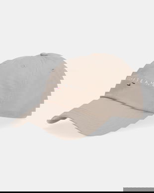 Tommy Jeans șapcă de baseball din bumbac 0 culoarea bordo, cu imprimeu, AM0AM12958