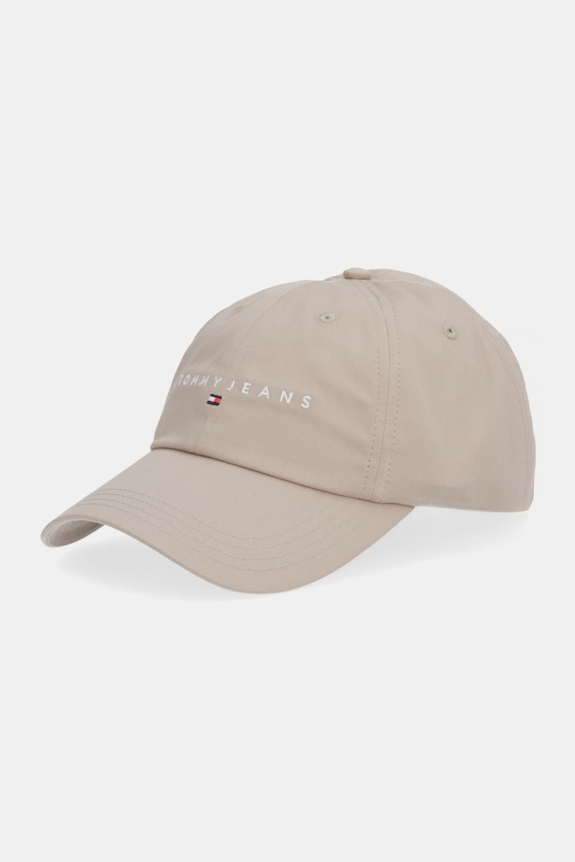 Tommy Jeans șapcă de baseball din bumbac 0 culoarea bordo, cu imprimeu, AM0AM12958