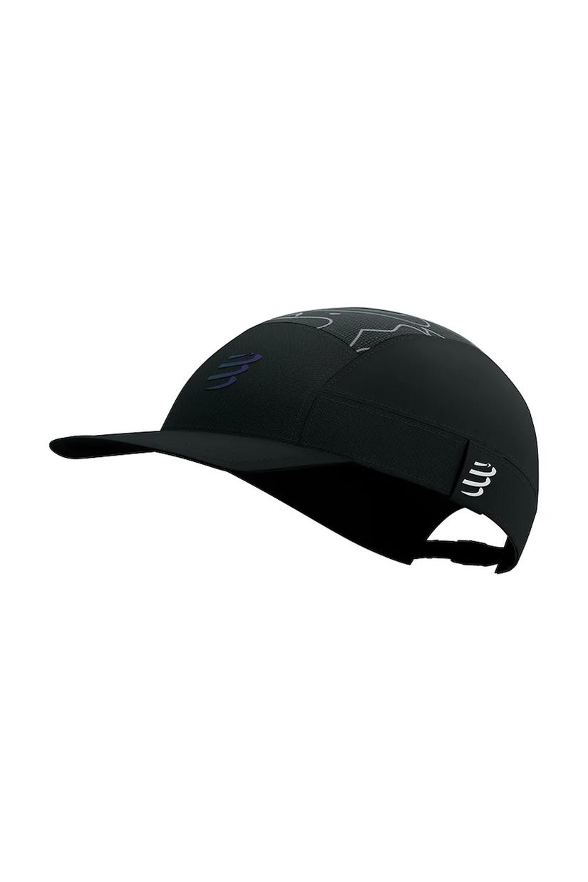 Compressport sapca 5 Panel Light culoarea negru, XHWU1103