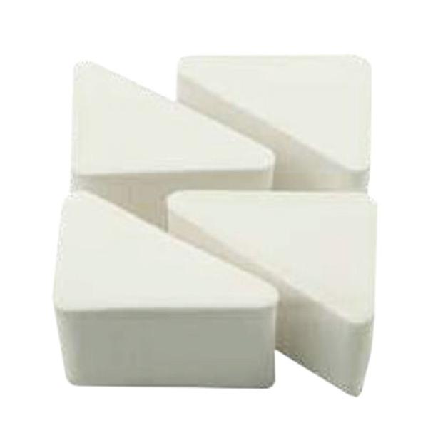 SHORT LIFE - Buretei Albi Aplicare Fond de Ten - Prima Triunghiular Sponges for Foundation 4 buc