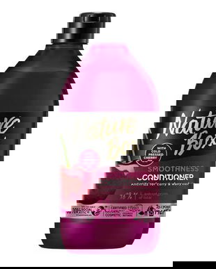 SHORT LIFE - Balsam pentru Netezirea Parului Rebel - Nature Box Smoothness Conditioner with Cold Pressed Cherry Oil, 385 ml