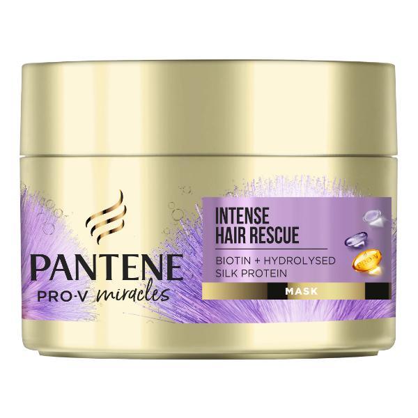 SHORT LIFE - Masca pentru Par Uscat si Aspru - Pantene Pro-V Miracles Intense Hair Rescue Mask, 160 ml