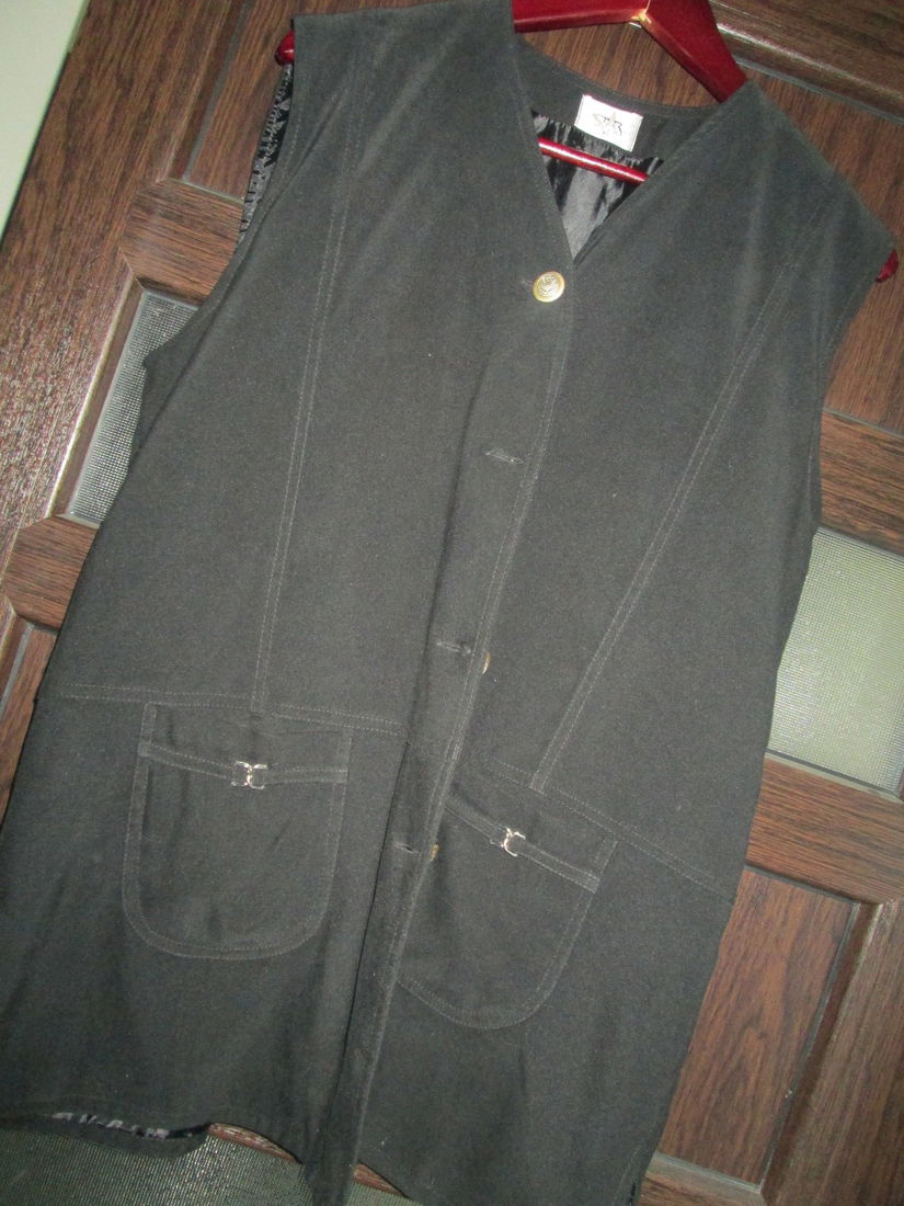 vesta neagra eleganta dame L