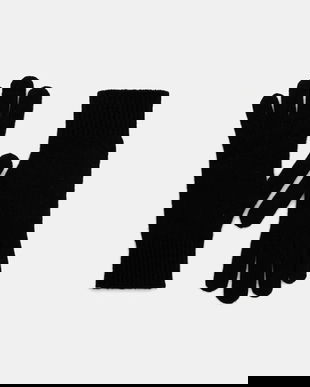 Weekend Max Mara manusi de cașmir LEA culoarea negru, 2525566015600