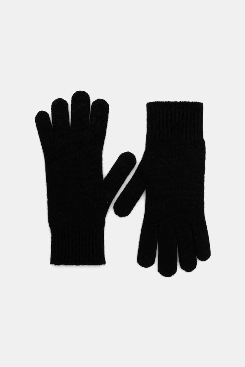 Weekend Max Mara manusi de cașmir LEA culoarea negru, 2525566015600