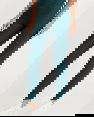 Puma leggins de antrenament culoarea verde, uni, 527452