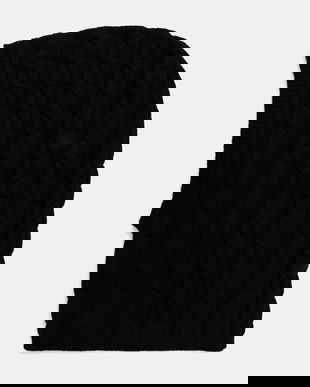 Liviana Conti cagulă umplută cu lână culoarea negru, A5WF75