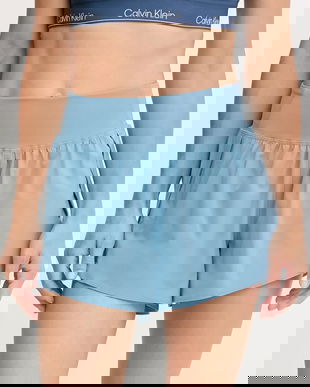 Under Armour pantaloni scurți de antrenament Flex culoarea roz, uni, high waist, 1376936