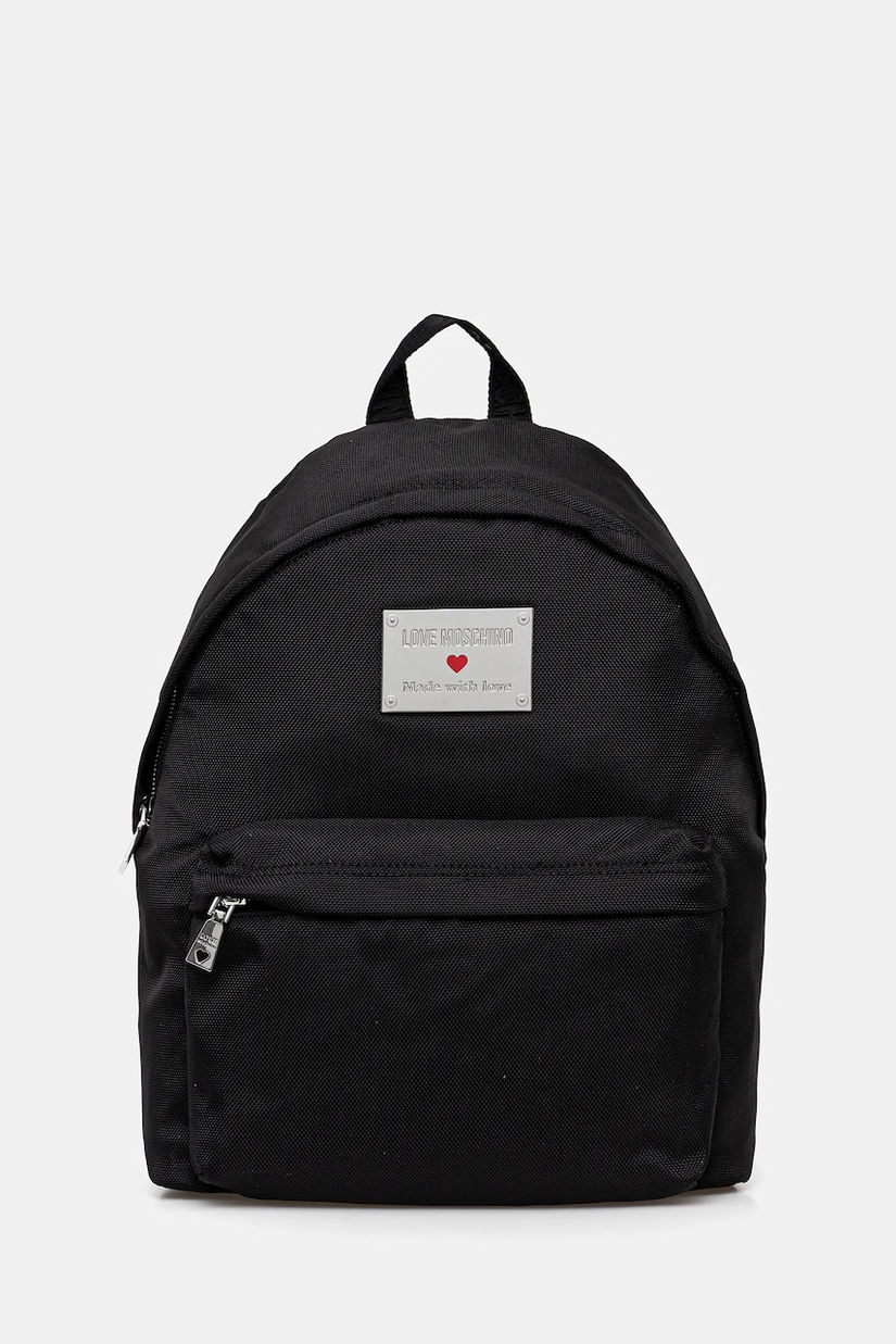 Love Moschino rucsac culoarea negru, mare, cu imprimeu, JC4201PP1NLN100A