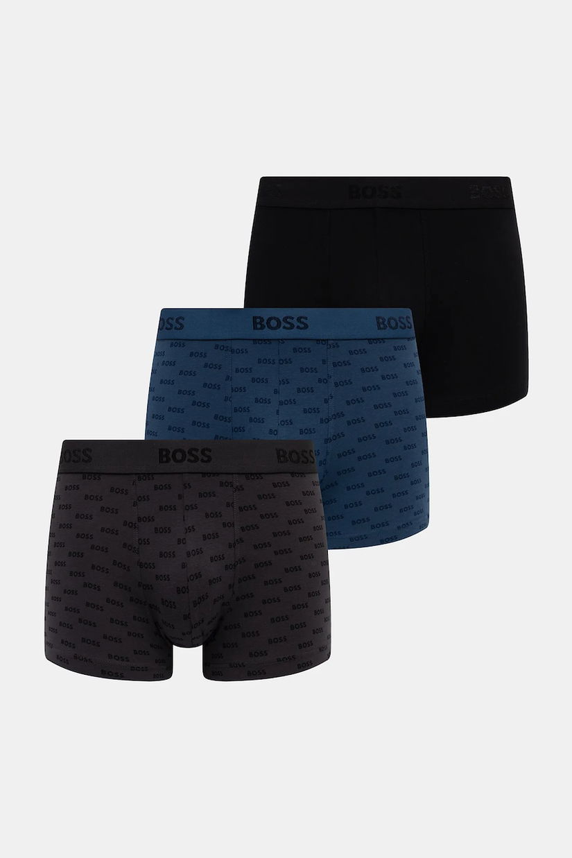 BOSS boxeri 3-pack culoarea bleumarin, 50546765