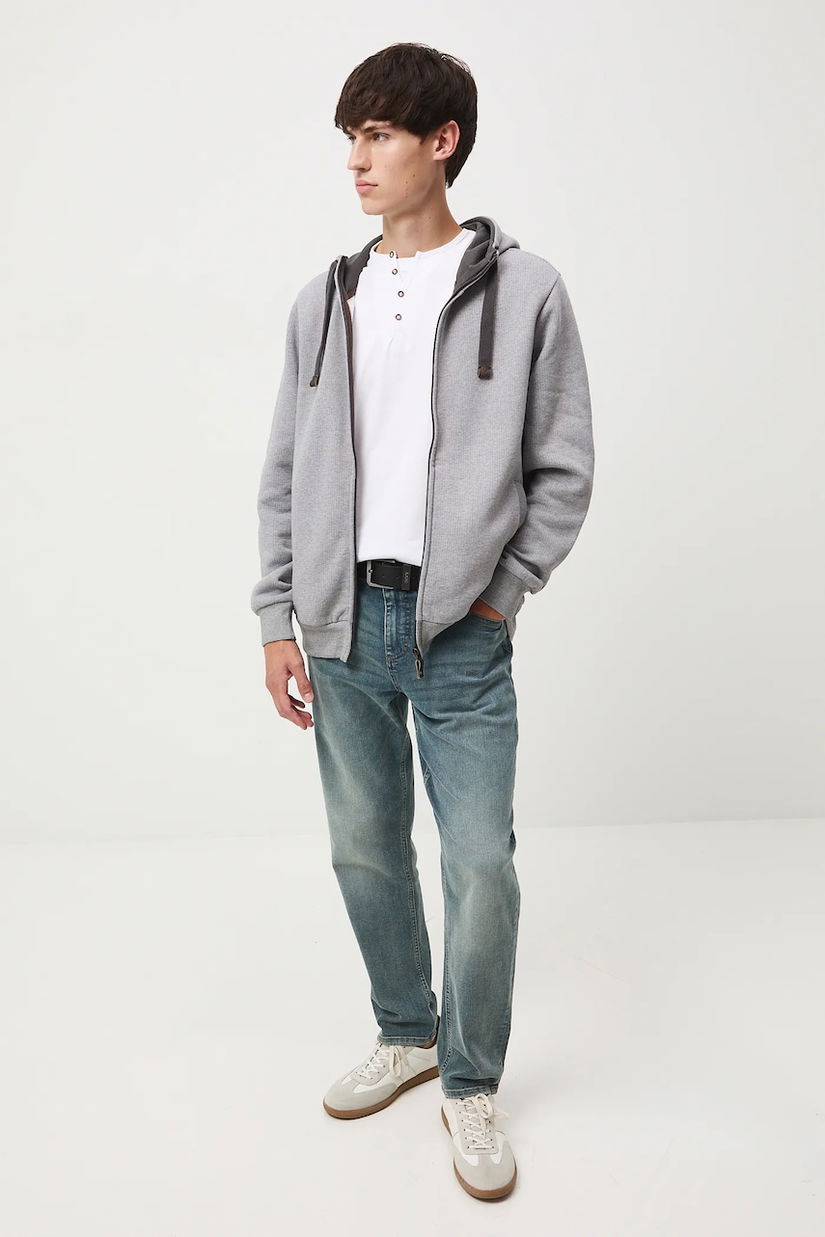 Medicine bluza culoarea gri, cu glugă