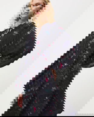 Medicine rochie culoarea negru, mini, oversize