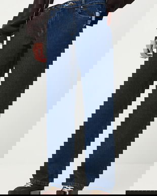 Medicine blugi din bumbac culoarea albastru marin