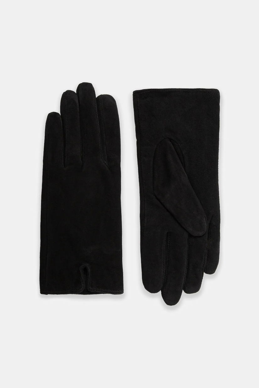 Answear.LAB manusi din piele de caprioara culoarea negru