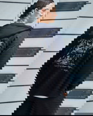 Medicine bluza culoarea negru, cu glugă