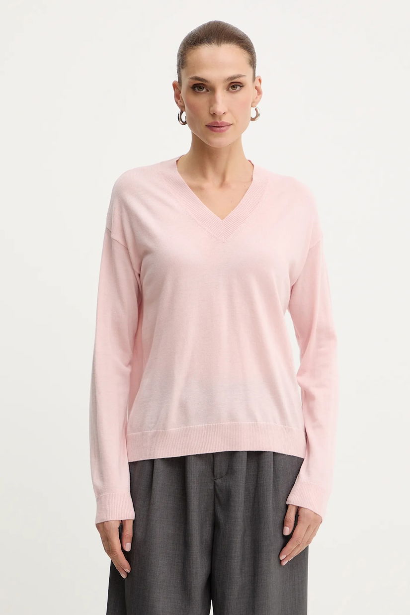 Weekend Max Mara pulover de lână FIOCCHI culoarea roz, light, 2525366042600