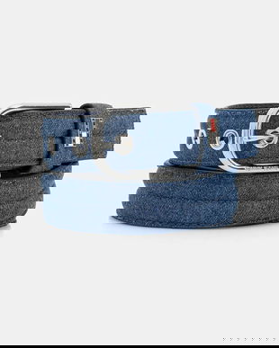 Tommy Jeans curea culoarea bleumarin, AW0AW18046