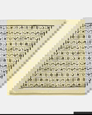 Nanushka eșarfă de mătase culoarea bej, cu imprimeu, NU24CRSC03011