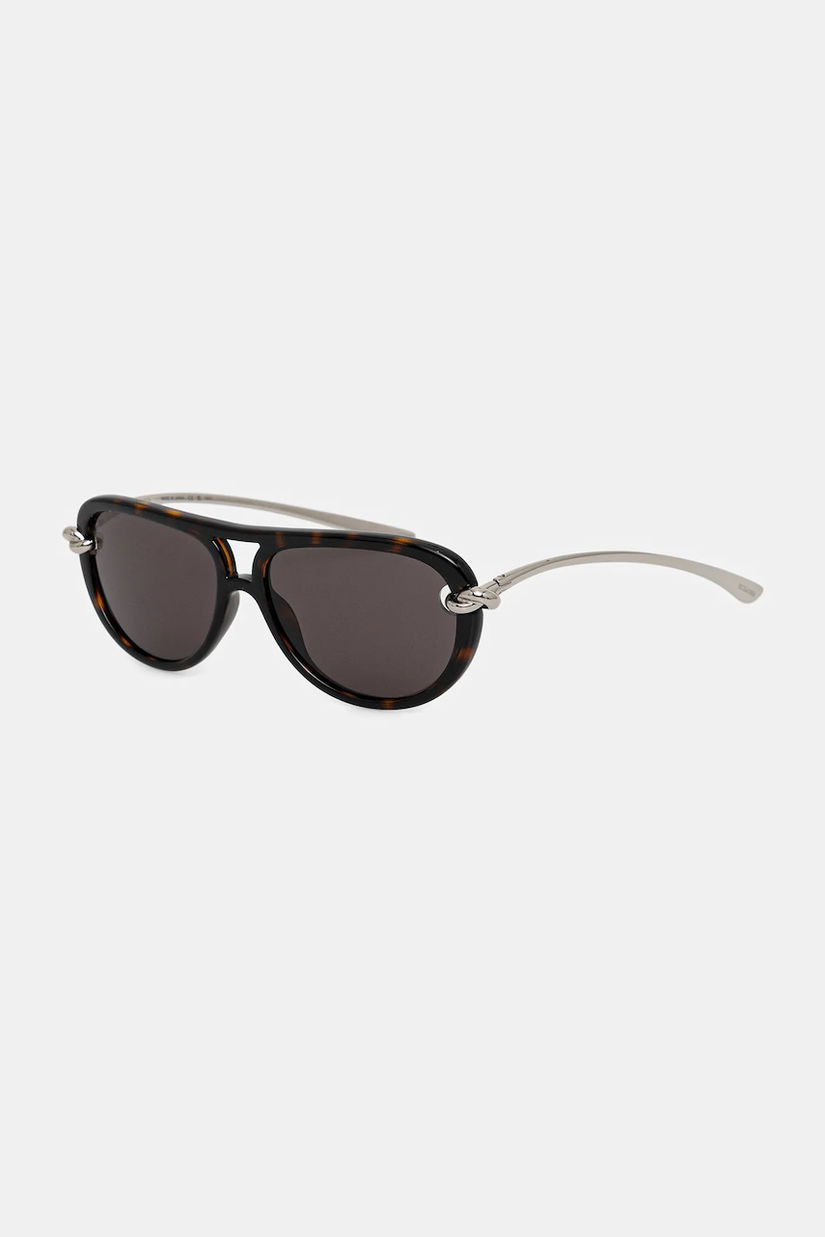 Bottega Veneta ochelari de soare culoarea argintiu, BV1418S