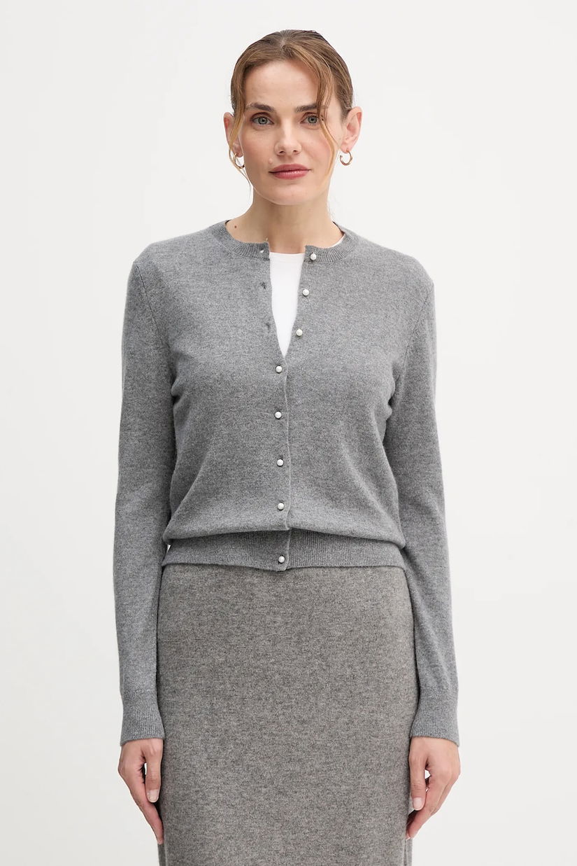 United Colors of Benetton cardigan din cașmir culoarea gri, 1033D502A