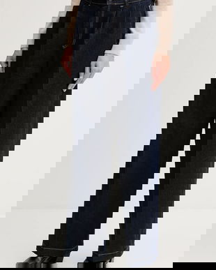 OUI jeans culoarea bleumarin, 95388