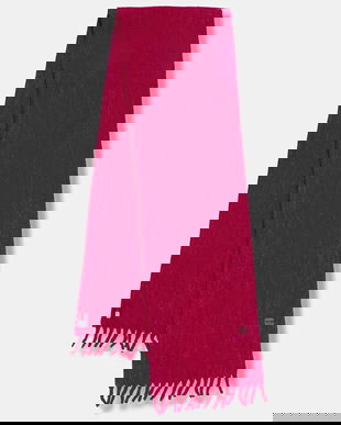 Tommy Jeans eșarfă cu lână culoarea roz, uni, AW0AW17903