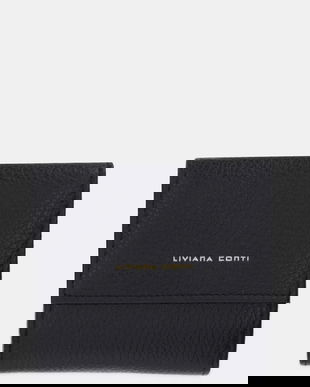 Liviana Conti portofel de piele culoarea negru, A5WB53