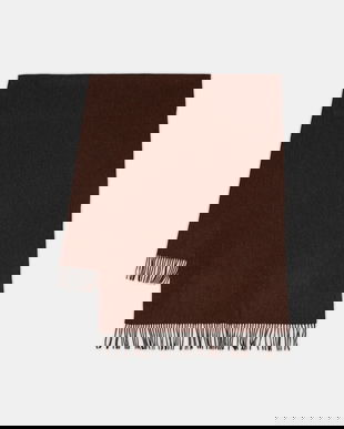 Answear.LAB sal de lana culoarea maro, neted