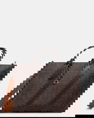 Coach geantă culoarea gri, CY772