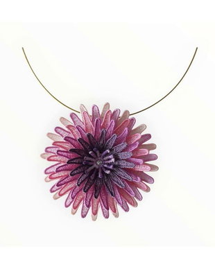 Colier Floare Crizantema 3D