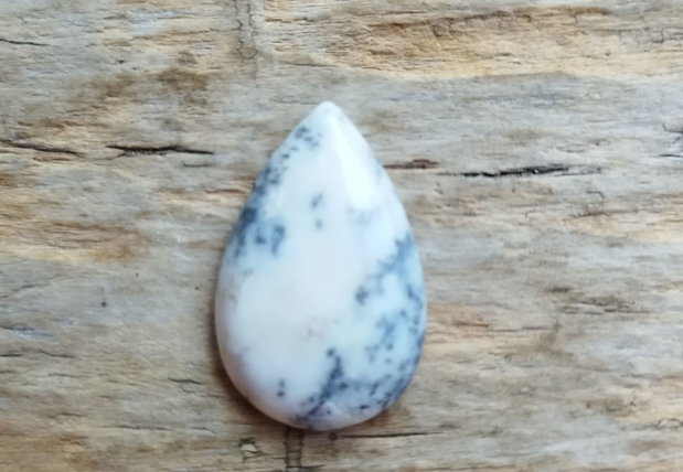 Cabochon opal dendritic, 27x18 mm