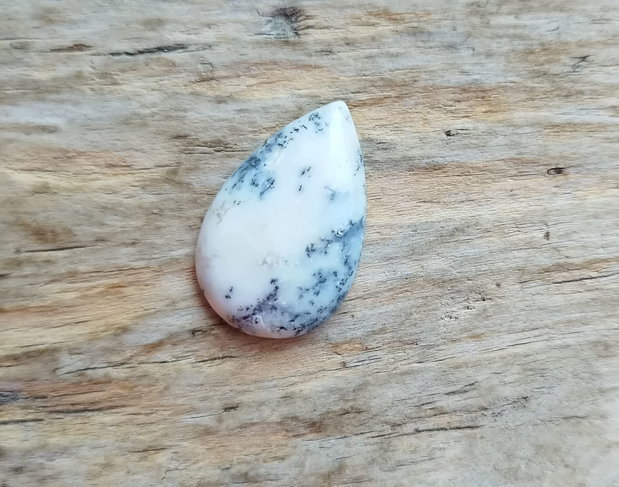 Cabochon opal dendritic, 27x18 mm