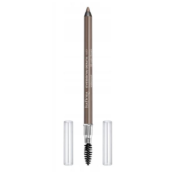 Creion de Sprancene Rezistent la Apa - Isadora Eyebrow Pencil Waterproof, nuanta 35 Light Brown, 1,2 g