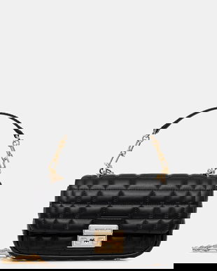 MICHAEL Michael Kors poșetă de piele culoarea negru, 30R4G2RL5L