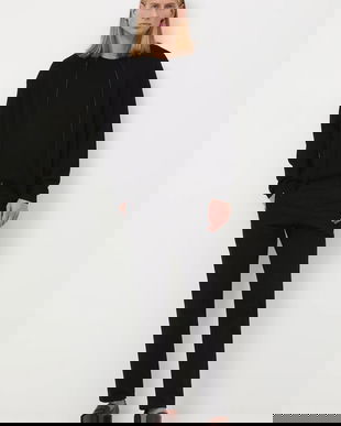 Medicine pantaloni culoarea negru, mulata