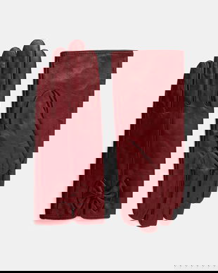 Answear.LAB manusi de piele culoarea bordo