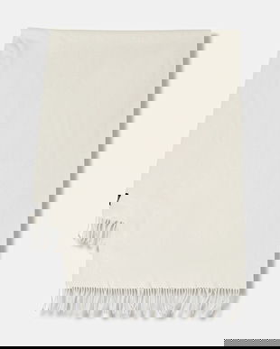 Answear.LAB sal de lana culoarea bej, neted