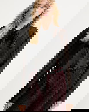 Gestuz cămașă culoarea negru, cu guler clasic, regular, 10910669