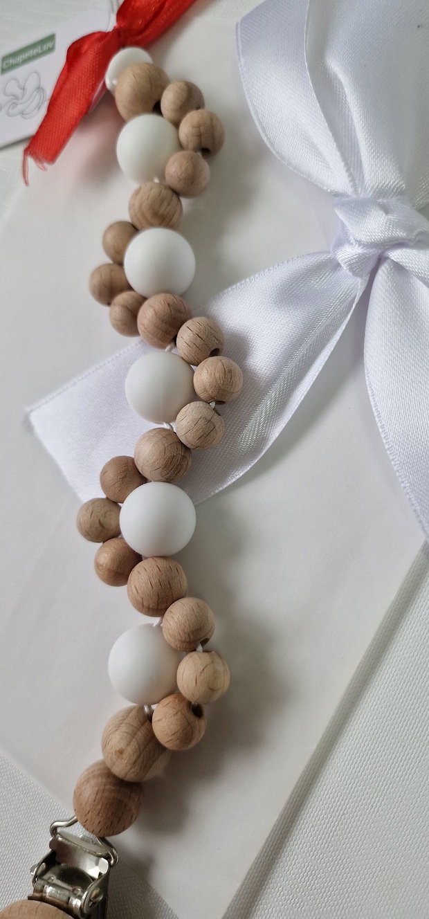 Lanț suzetă handmade ChupeteLuv, silicon alimentar, personalizat, bebeluși 0+