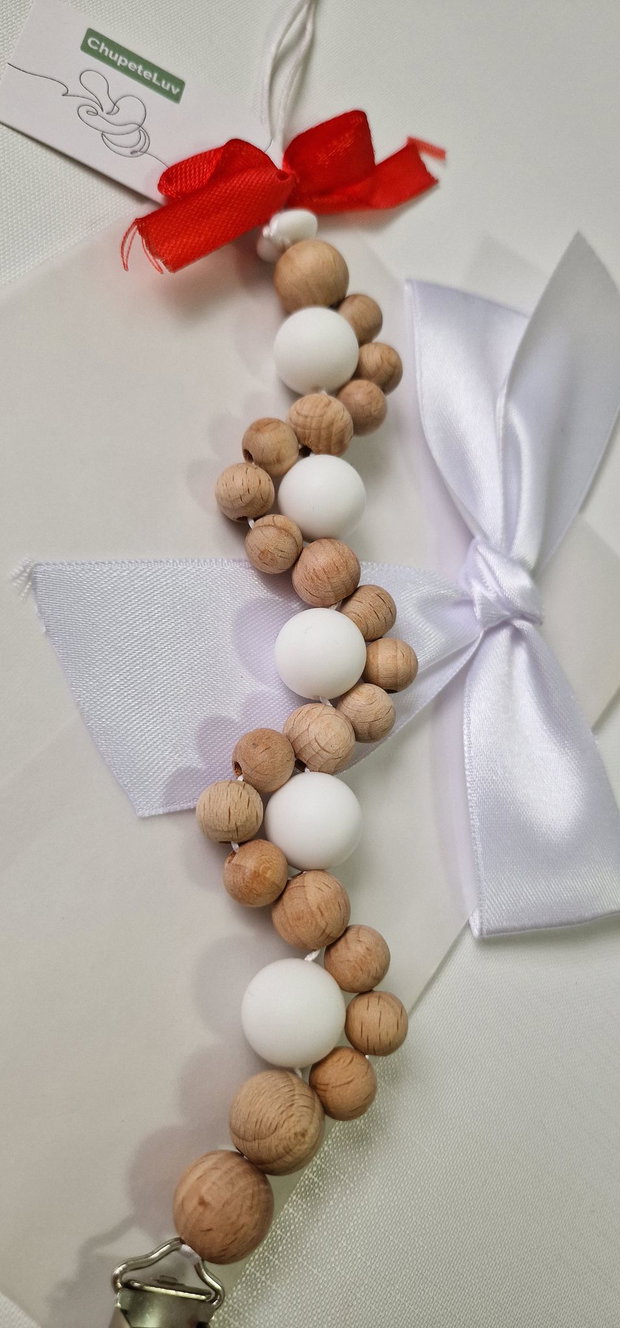Lanț suzetă handmade ChupeteLuv, silicon alimentar, personalizat, bebeluși 0+